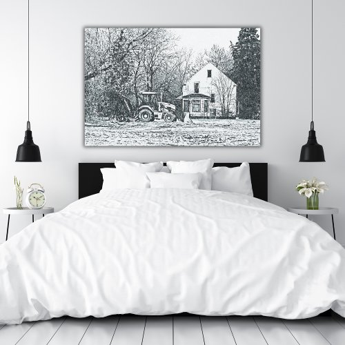 Echoes of Old Detroit Premium Wrapped Canvas Print