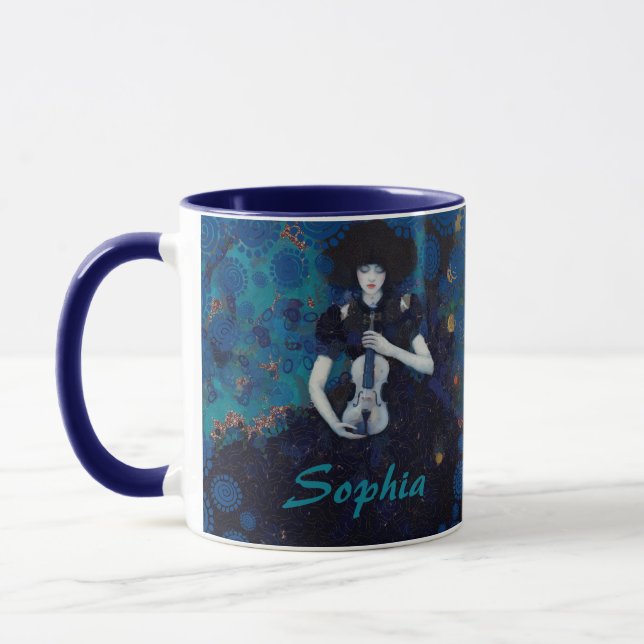 Echoes of Silence: A Violin’s Song of Healing Mug (Left)