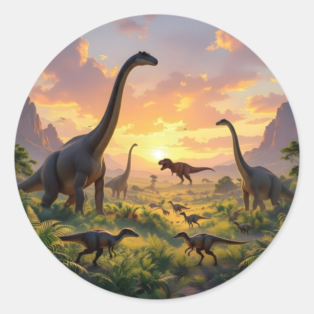 Echoes Of The Ancient World -  Classic Round Sticker (Front)