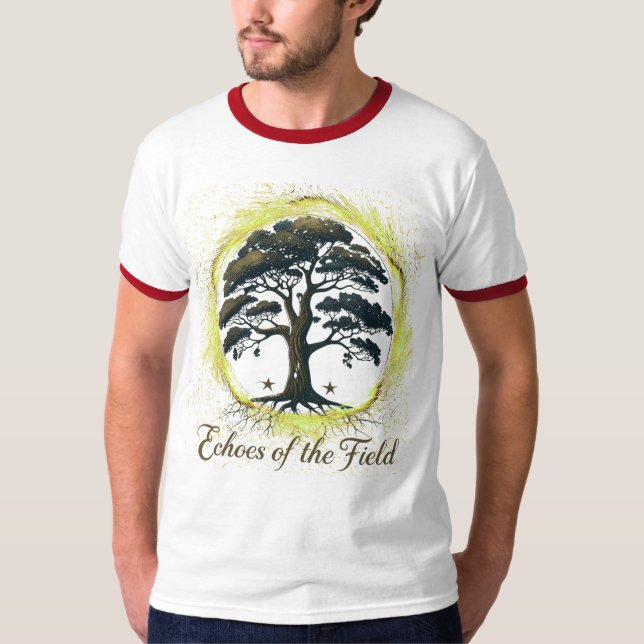 Echoes of the Field – Artistic Nature-Inspired T-S T-Shirt (Front)