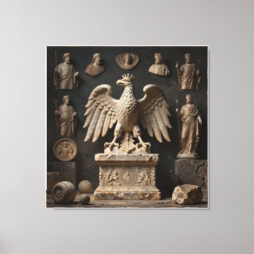 Echoes of the Pelasgian Ritual Canvas Print