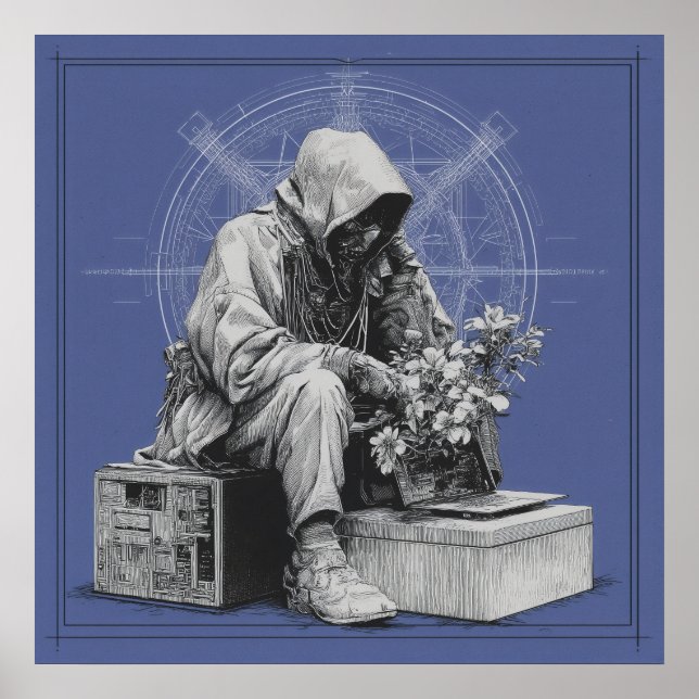 Echoes of Tomorrow - Solarpunk Poster (Front)