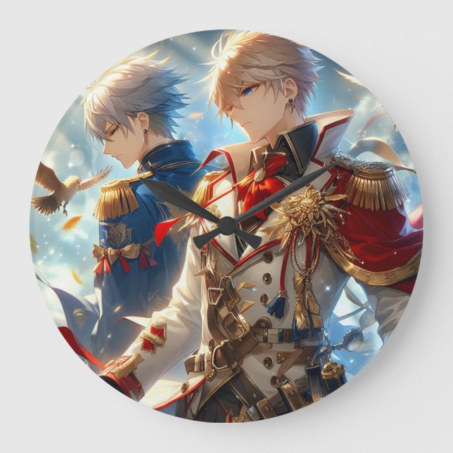 Echoes of War: Whispers of Peace Large Clock (Front)