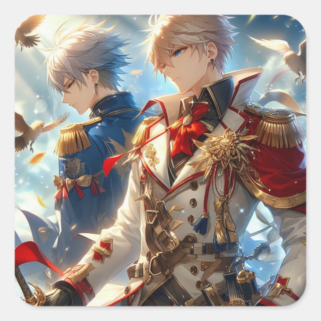 Echoes of War: Whispers of Peace Square Sticker (Front)