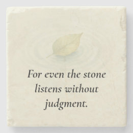 Echoes & Offerings | “For Even the Stone Listens Stone Coaster