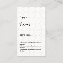 "Echoes" Optician Appointment Cards