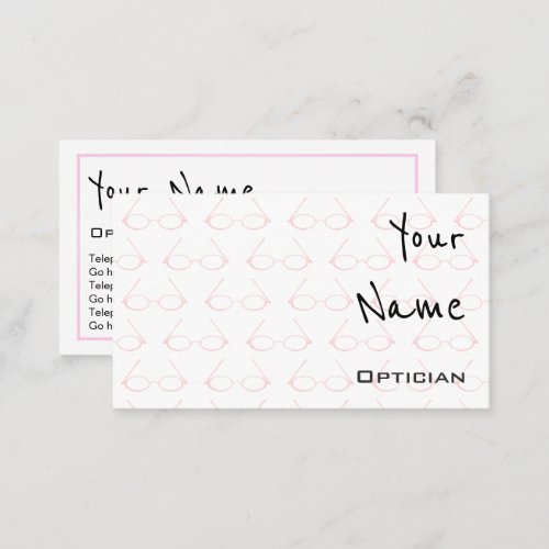 Echoes Optician Business Cards