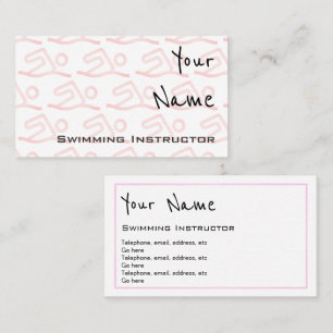 "Echoes" Swimming Instructor Business Cards