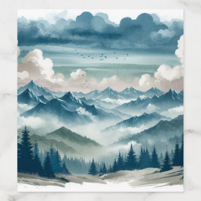 Echoes Through the Misty Pines Envelope Liner (Design)