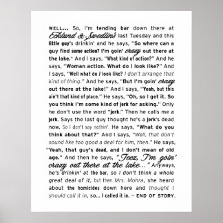 "Ecklund & Swedlin's" Poster (White)