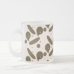  Eclair Donuts Cake Pops Valentine's Day    Frosted Glass Coffee Mug