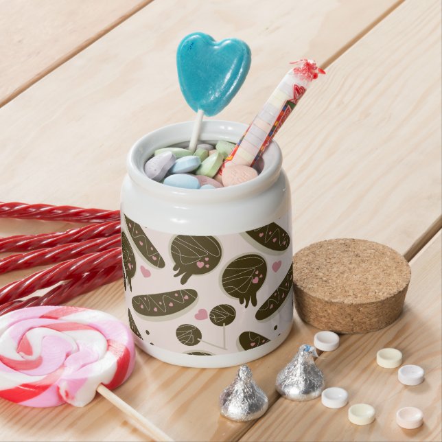  Eclair Donuts Cake Pops Valentine's Day Party Candy Jar (In Situ)