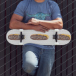 Eclair Donuts Watercolor Name Sprinkles Skateboard<br><div class="desc">Skateboard with Eclair Donut Design Pattern with hand painted donuts and sprinkles background design.</div>