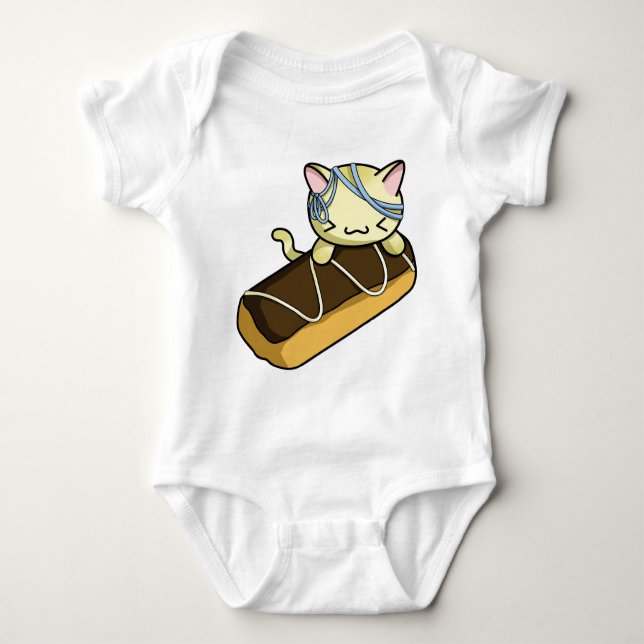 Eclair Kitty Baby Bodysuit (Front)