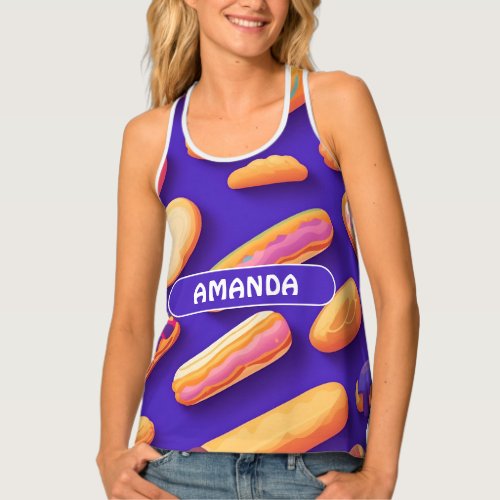 Eclair Rainbow Colorful Personalized Pattern Tank Top