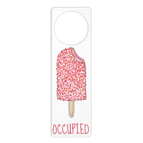 Eclair Strawberry Shortcake Ice Cream Popsicle Door Hanger