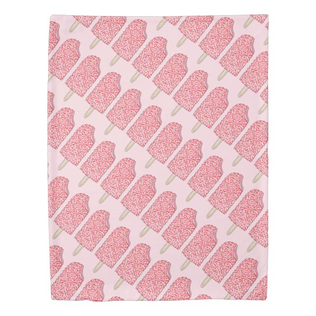 Eclair Strawberry Shortcake Ice Cream Popsicles Duvet Cover (Front)