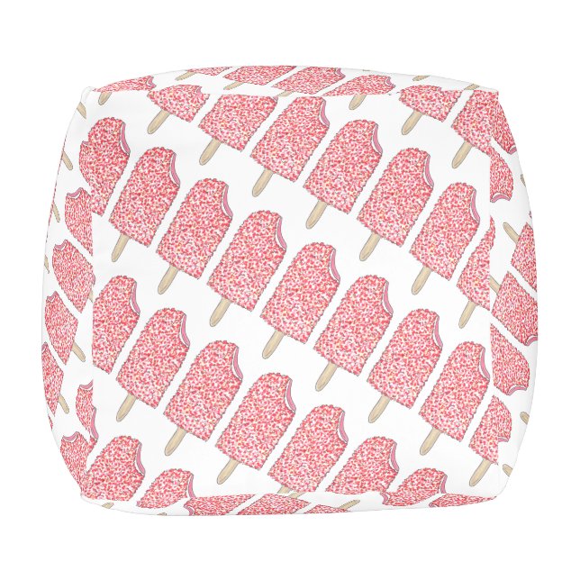 Eclair Strawberry Shortcake Ice Cream Popsicles Pouf (Bottom)