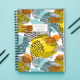 Eclectic Animal Print Personalized Notebook