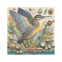 Eclectic Bird Art: Textured Creativity