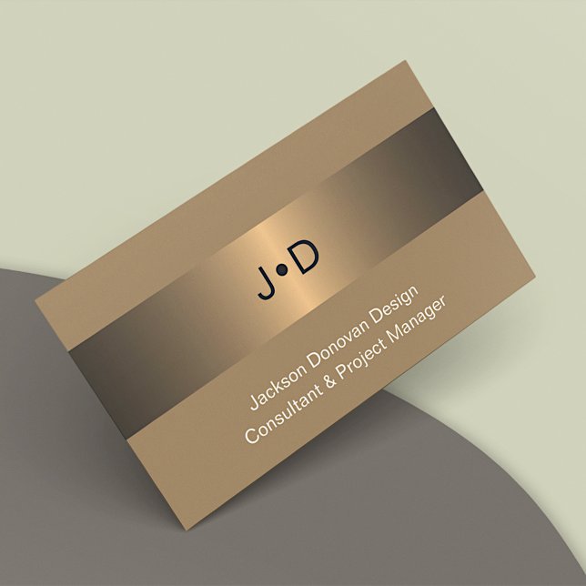 Eclectic Black Bronze Gold Luxury Metallic Art Business Card (Creator Uploaded)