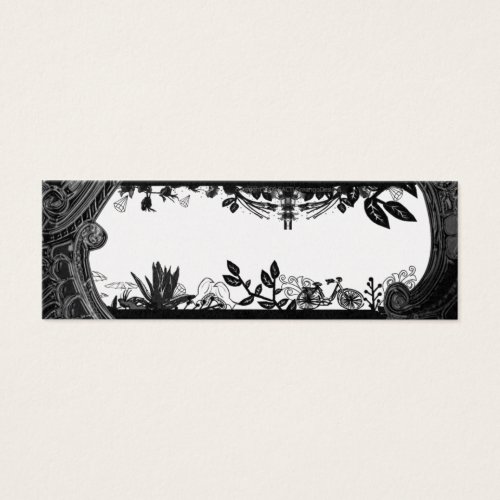 Eclectic Black + White - Skinny Card Business Card