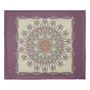 Eclectic BOHO Bohemian Tribal Mandala Pattern Duvet Cover