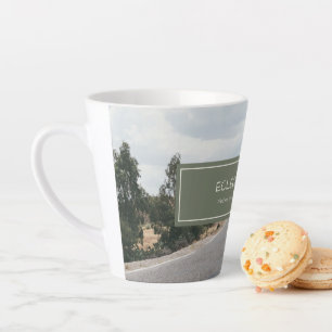 Eclectic Chick Find Me on YouTube & Facebook Logo Latte Mug