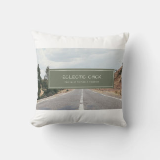 Eclectic Chick Find me on YouTube & Facebook Throw Pillow