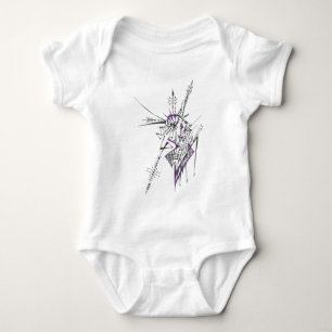 Eclectic Colorful Abstract Tribal Tattoo Art Baby Bodysuit