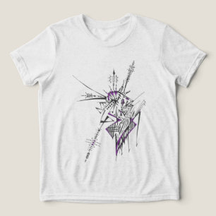 Eclectic Colorful Abstract Tribal Tattoo Art Tri-Blend Shirt