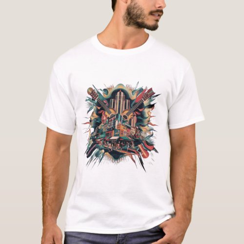 Eclectic Echoes Inspired by cafe tacvba T_Shirt