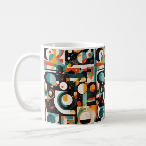 Eclectic Elixir Colorful Coffee Mug with Multish