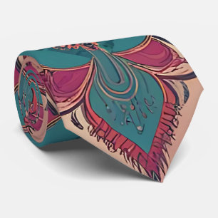 Eclectic Floral Paisley Neck Tie