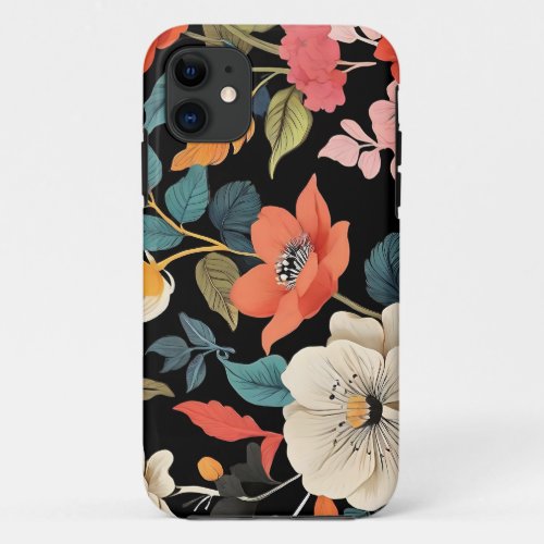 Eclectic Floral Vintage Botanical iPhone 11 Case