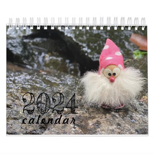 Eclectic Fun Gnomes Angels Polish 2024 Calendar