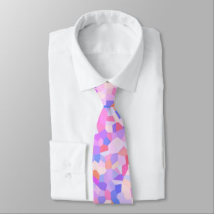 Eclectic Funky Boho Groovy Quirky Sprinkle Mosaic Neck Tie