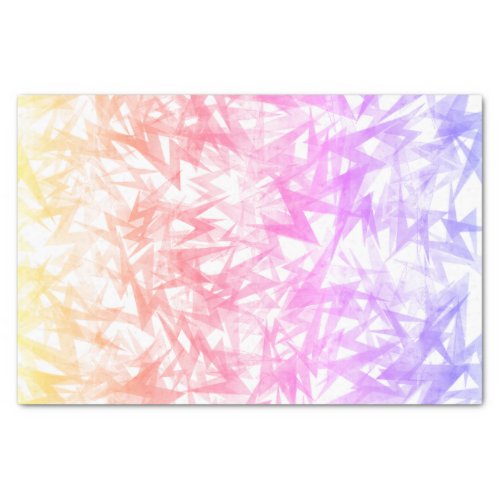 Eclectic Pastel Rainbow Lightning Bolt Tissue Paper