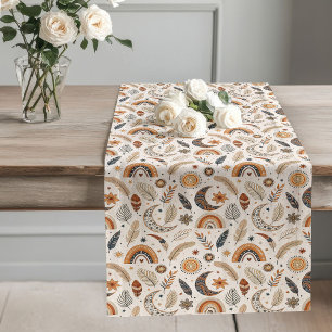 Eclectic Rainbow Table Runner for a Bohemian Touch