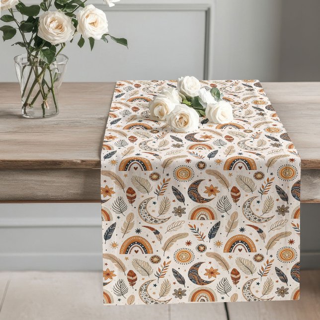 Eclectic Rainbow Table Runner for a Bohemian Touch (Eclectic Rainbow Table Runner for a Bohemian Touch)