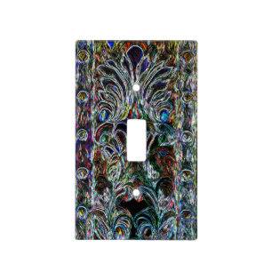 Eclectic Vintage Stained Glass Uncommon Design Light Switch Cover