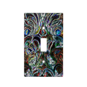 Eclectic Vintage Stained Glass Uncommon Design Light Switch Cover