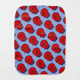 Eclectus Parrot / Female Baby Burp Cloth