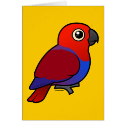 Customizable Female Eclectus Parrot Note Card