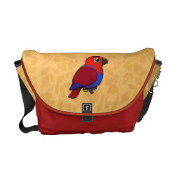 Customizable Female Eclectus Parrot Rickshaw Medium Zero Messenger Bag