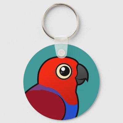 Eclectus Parrot female Keychain