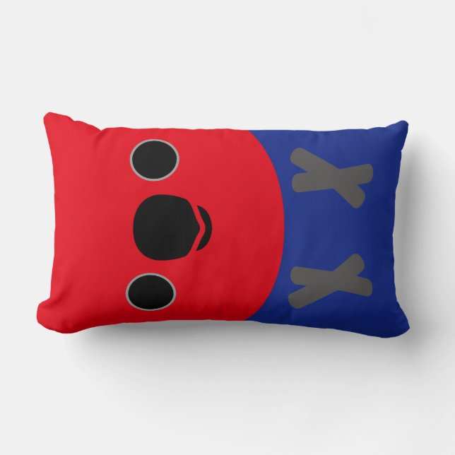 Eclectus Parrot (Female) Lumbar Pillow (Front)