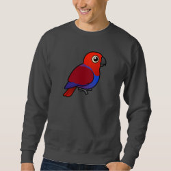Customizable Female Eclectus Parrot Men's Basic Sweatshirt