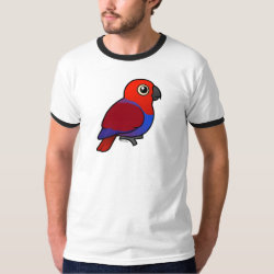 Customizable Female Eclectus Parrot Men's Basic Ringer T-Shirt