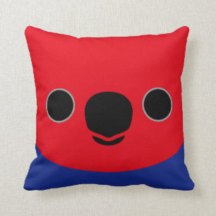 Eclectus Parrot (Female) Throw Pillow